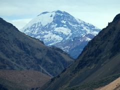 14 Tupangato From The Drive Just Past Punta de Vacas As We Near Penitentes Before Trek To Aconcagua Plaza Argentina Base Camp